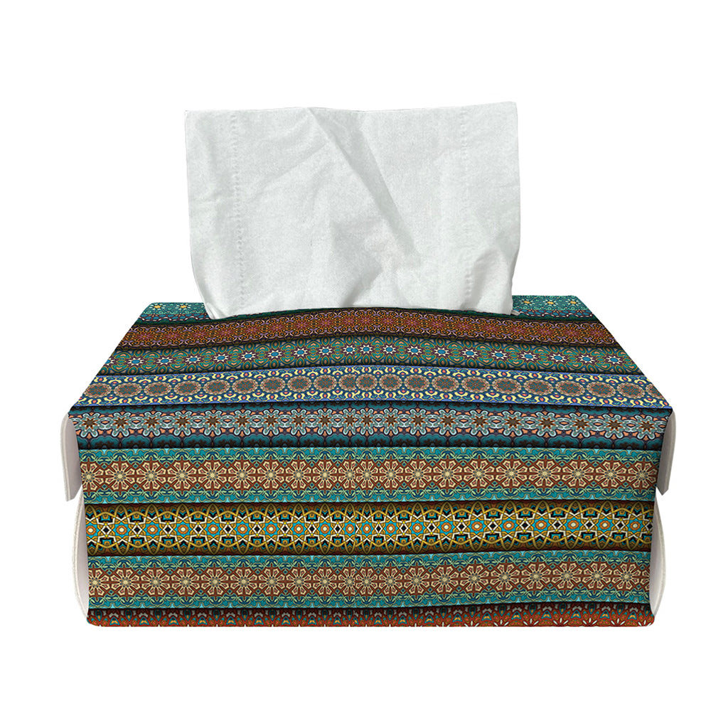 Indian Ethnic Pattern Print Rectangle Tissue Box Cover