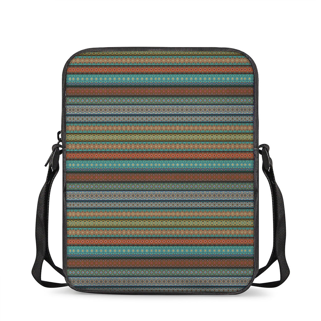 Indian Ethnic Pattern Print Rectangular Crossbody Bag