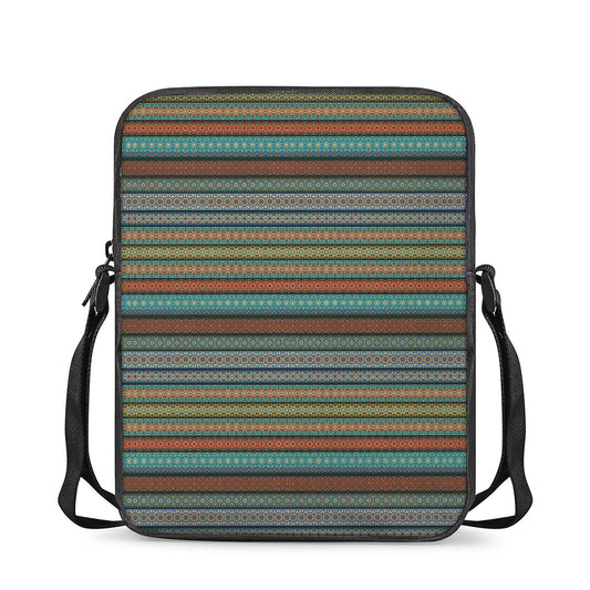 Indian Ethnic Pattern Print Rectangular Crossbody Bag