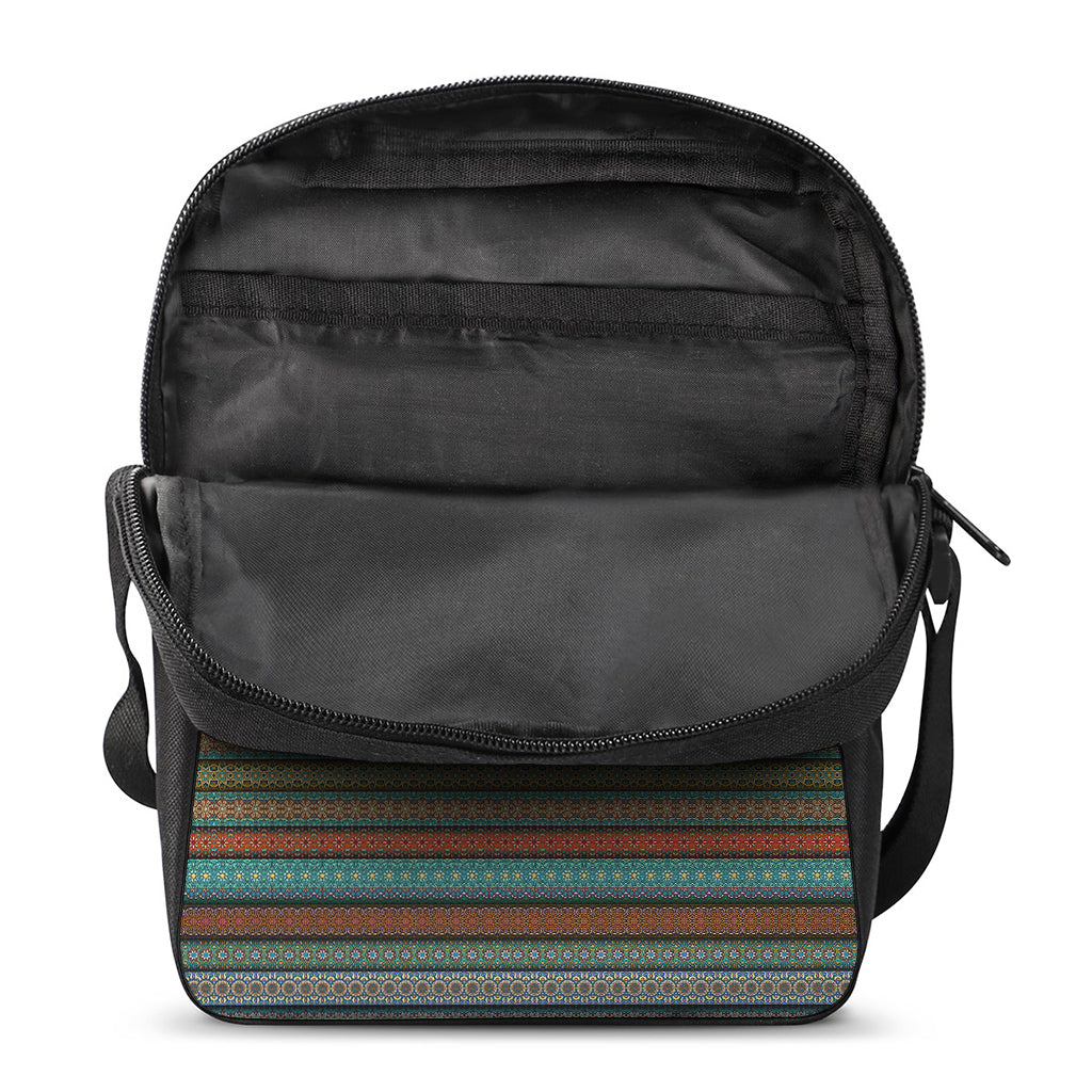 Indian Ethnic Pattern Print Rectangular Crossbody Bag