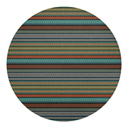 Indian Ethnic Pattern Print Round Blanket