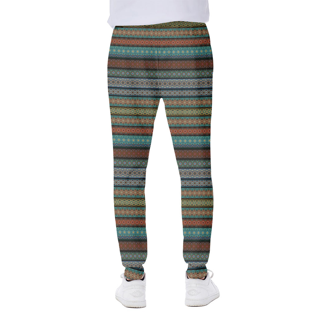Indian Ethnic Pattern Print Scuba Joggers