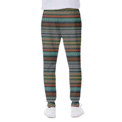 Indian Ethnic Pattern Print Scuba Joggers