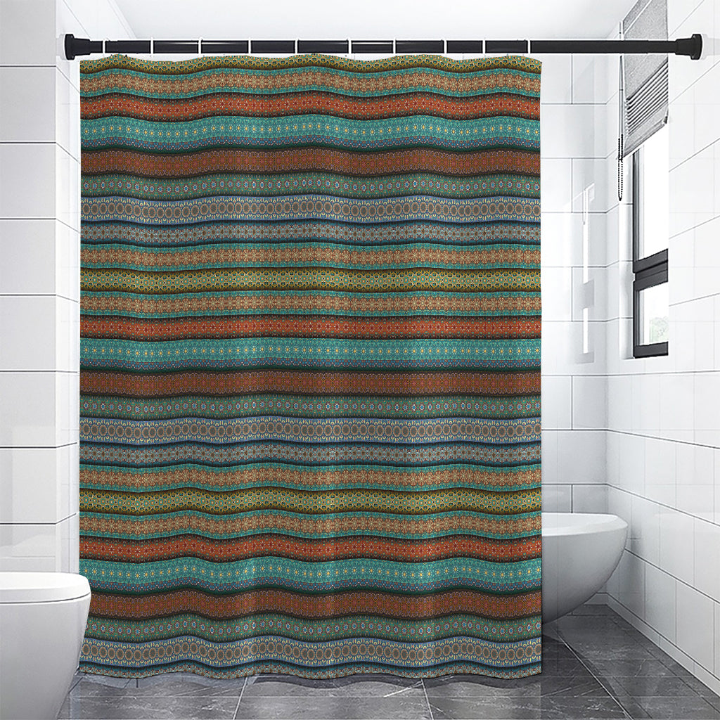 Indian Ethnic Pattern Print Shower Curtain