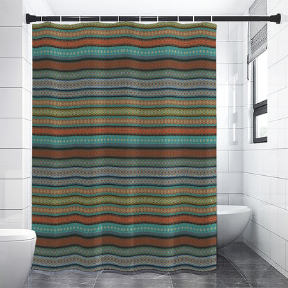 Indian Ethnic Pattern Print Shower Curtain