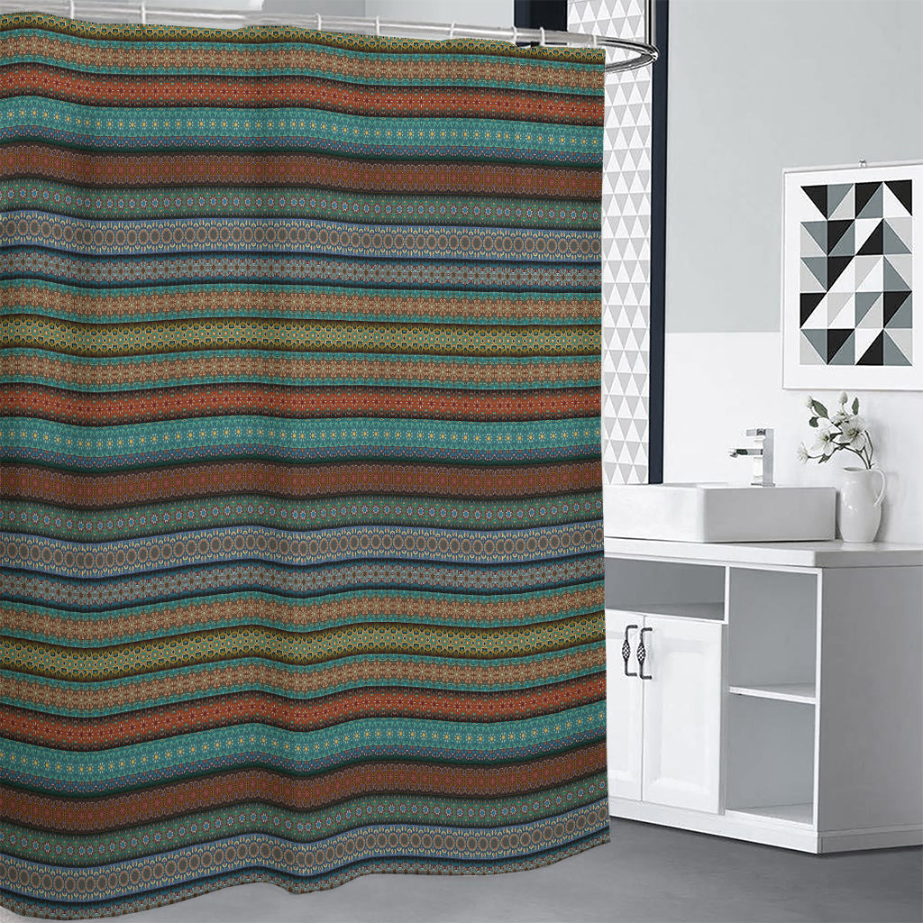 Indian Ethnic Pattern Print Shower Curtain