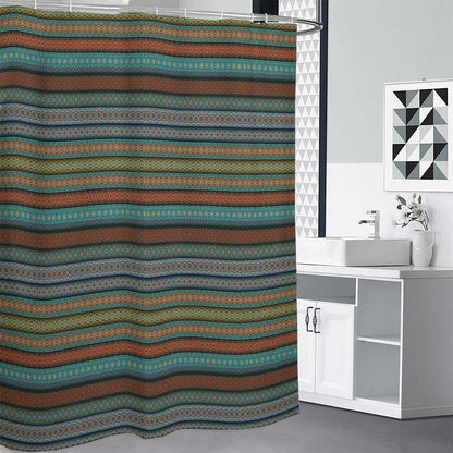 Indian Ethnic Pattern Print Shower Curtain