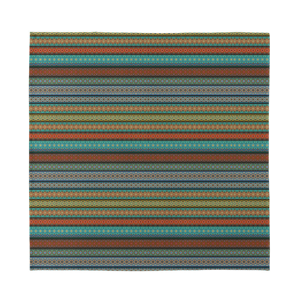 Indian Ethnic Pattern Print Silk Bandana
