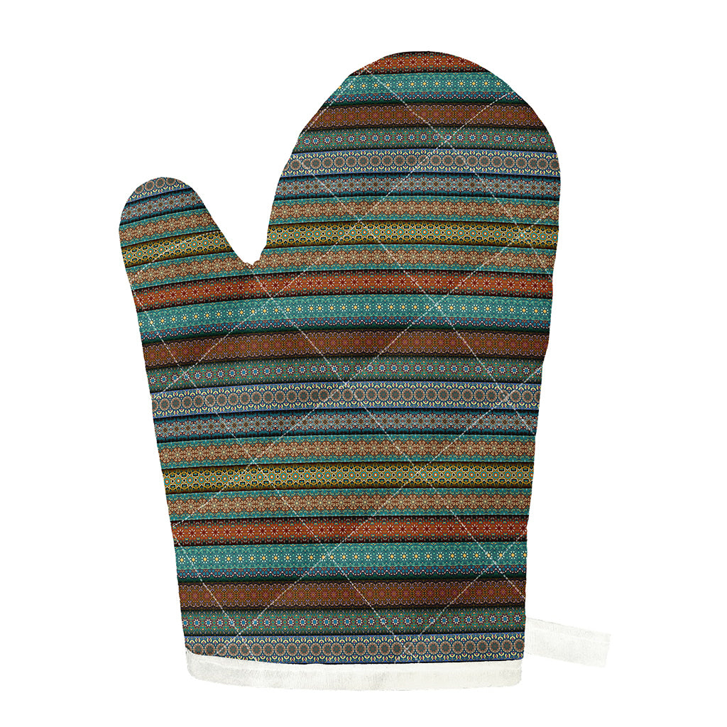 Indian Ethnic Pattern Print Single Oven Mitt