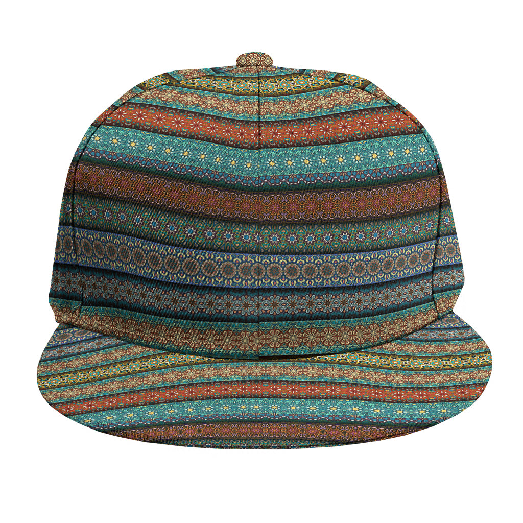 Indian Ethnic Pattern Print Snapback Cap