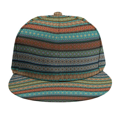 Indian Ethnic Pattern Print Snapback Cap