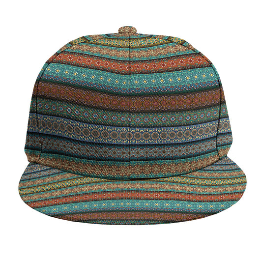 Indian Ethnic Pattern Print Snapback Cap
