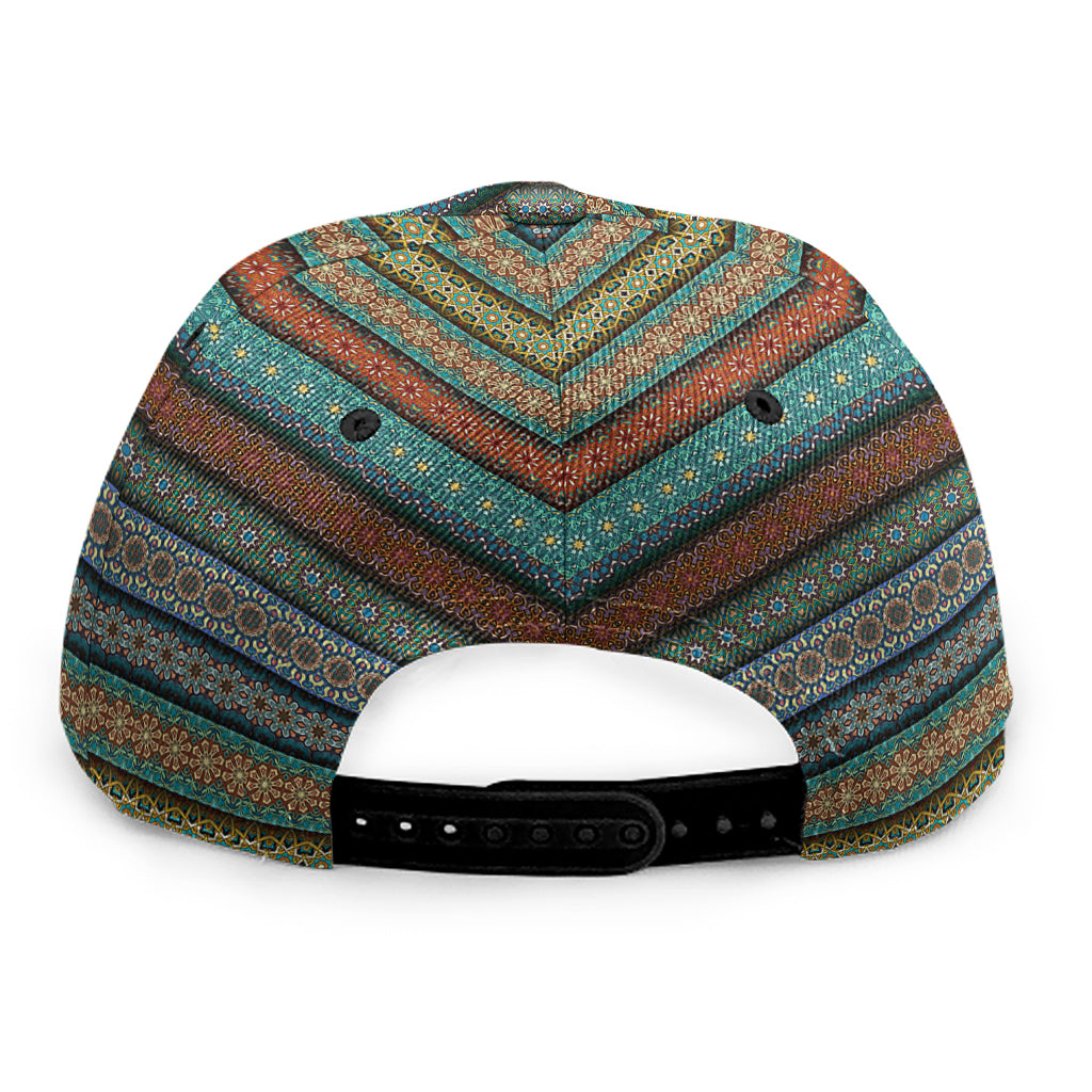 Indian Ethnic Pattern Print Snapback Cap