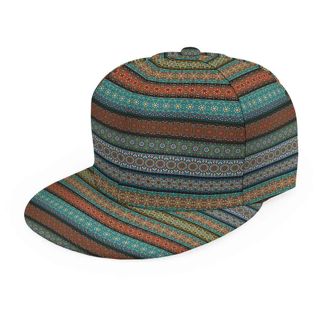 Indian Ethnic Pattern Print Snapback Cap