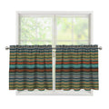 Indian Ethnic Pattern Print Tier Curtains