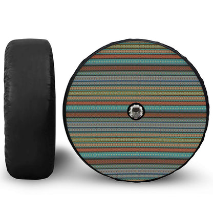 Indian Ethnic Pattern Print Tire Cover With Camera Hole