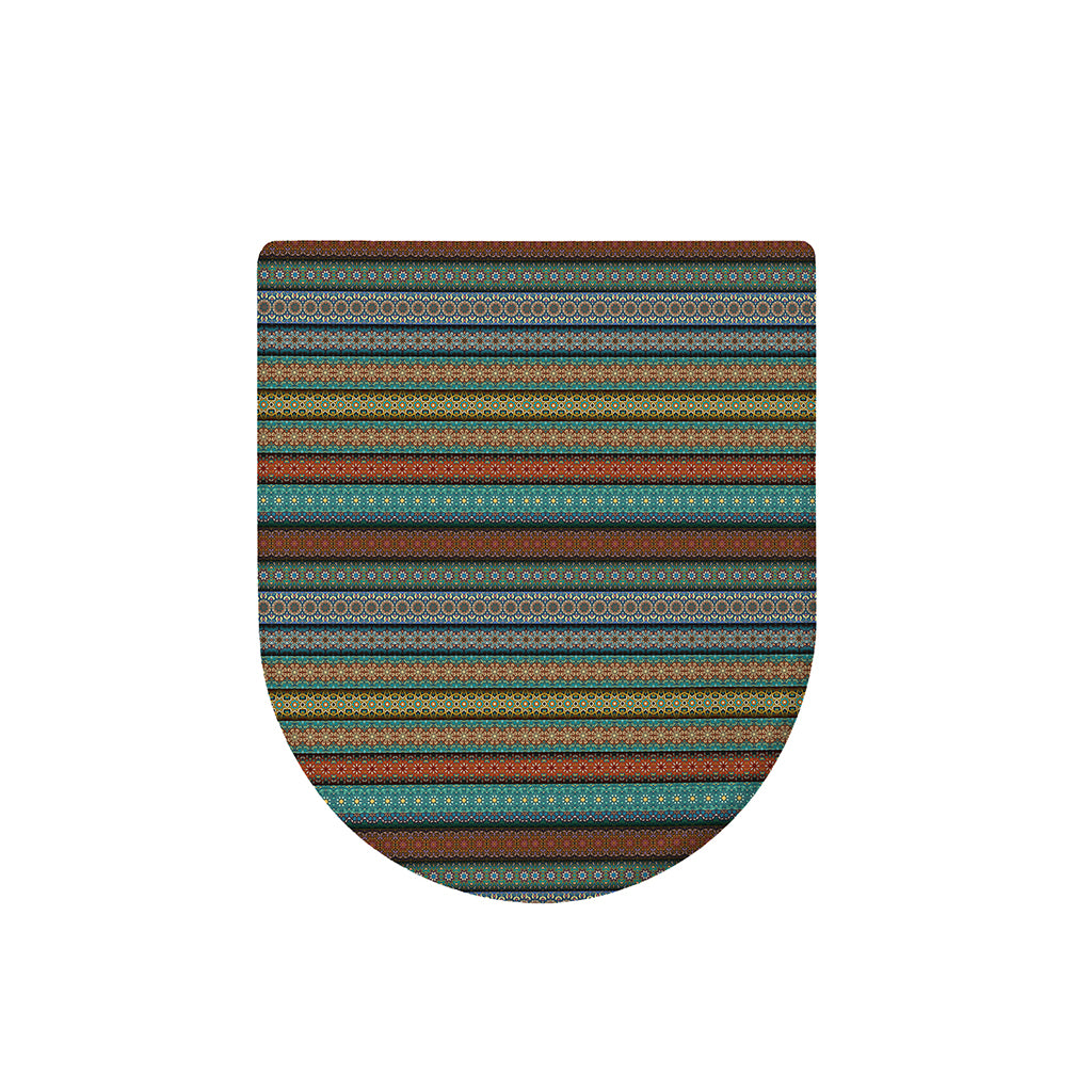 Indian Ethnic Pattern Print Toilet Lid Cover