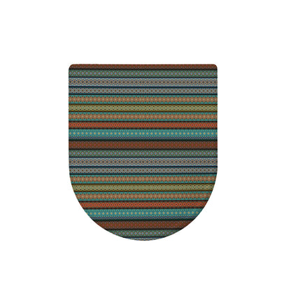 Indian Ethnic Pattern Print Toilet Lid Cover