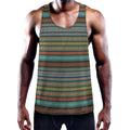 Indian Ethnic Pattern Print Men's Workout Tank Top