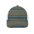 Indian Ethnic Pattern Print White Mesh Trucker Hat