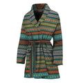 Indian Ethnic Pattern Print Women's Bathrobe