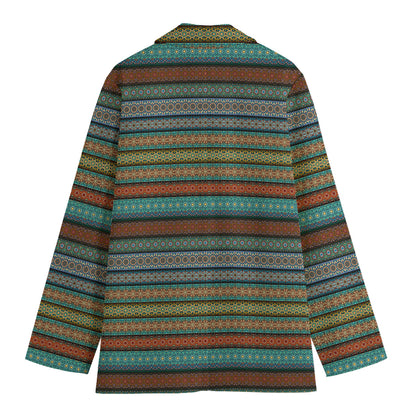 Indian Ethnic Pattern Print Women's Blazer