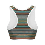 Indian Ethnic Pattern Print Women's Sports Bra