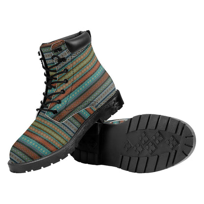 Indian Ethnic Pattern Print Work Boots