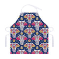 Indian Floral Elephant Pattern Print Adjustable Apron