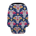 Indian Floral Elephant Pattern Print Baby Seat Cover