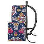 Indian Floral Elephant Pattern Print Backpack