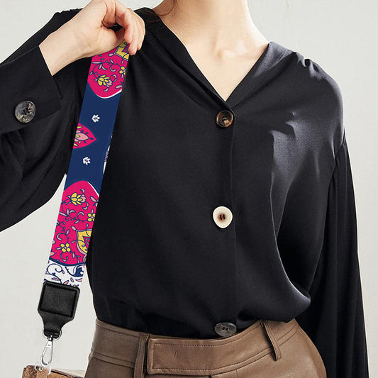 Indian Floral Elephant Pattern Print Bag Strap
