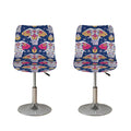 Indian Floral Elephant Pattern Print Bar Stool Covers