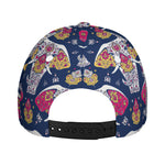 Indian Floral Elephant Pattern Print Baseball Cap