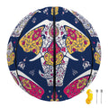 Indian Floral Elephant Pattern Print Basketball