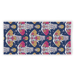 Indian Floral Elephant Pattern Print Beach Towel