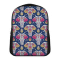 Indian Floral Elephant Pattern Print Casual Backpack