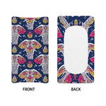 Indian Floral Elephant Pattern Print Changing Pad Cover