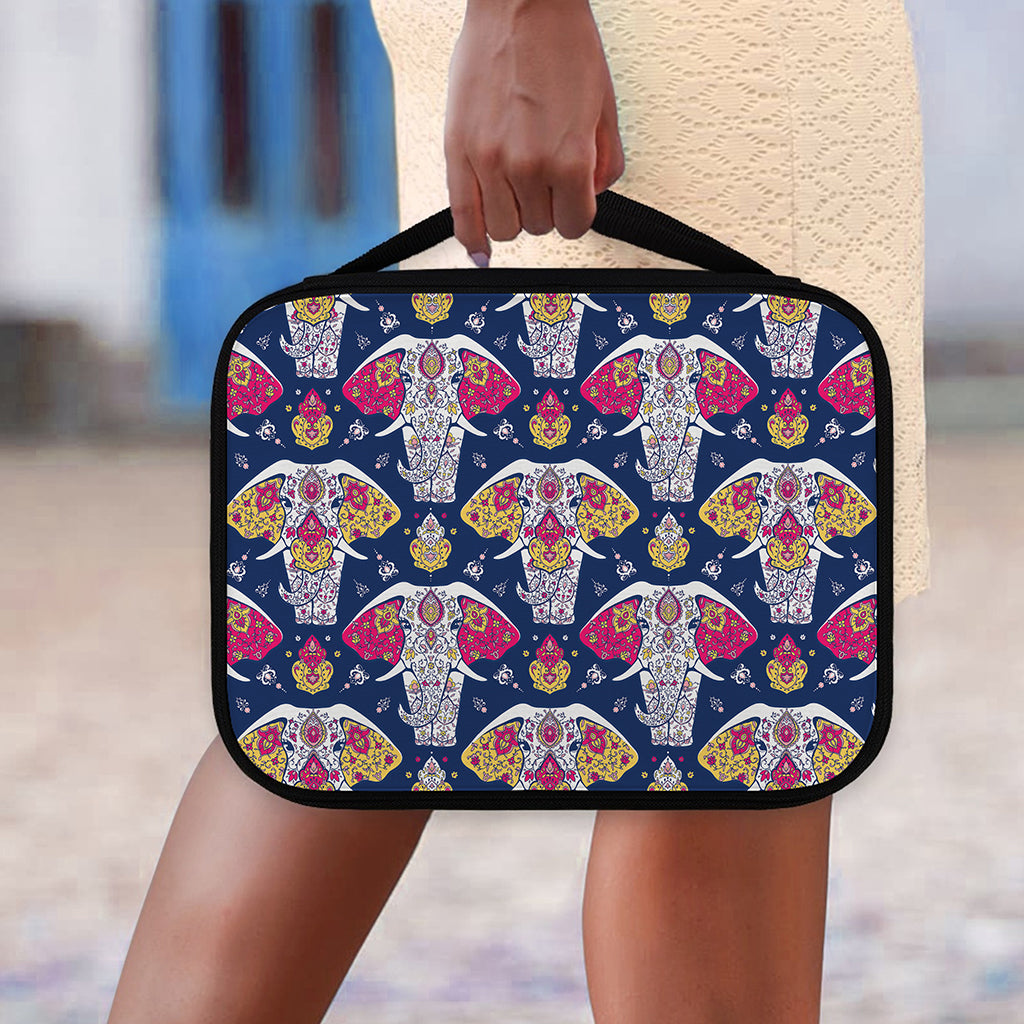 Indian Floral Elephant Pattern Print Classic Bible Case