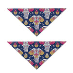 Indian Floral Elephant Pattern Print Dog Bandana