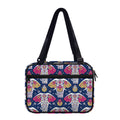 Indian Floral Elephant Pattern Print Double Strap Bible Bag