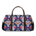 Indian Floral Elephant Pattern Print Duffel Bag