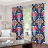 Indian Floral Elephant Pattern Print Extra Wide Grommet Curtains