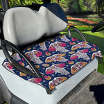 Indian Floral Elephant Pattern Print Golf Cart Seat Cover