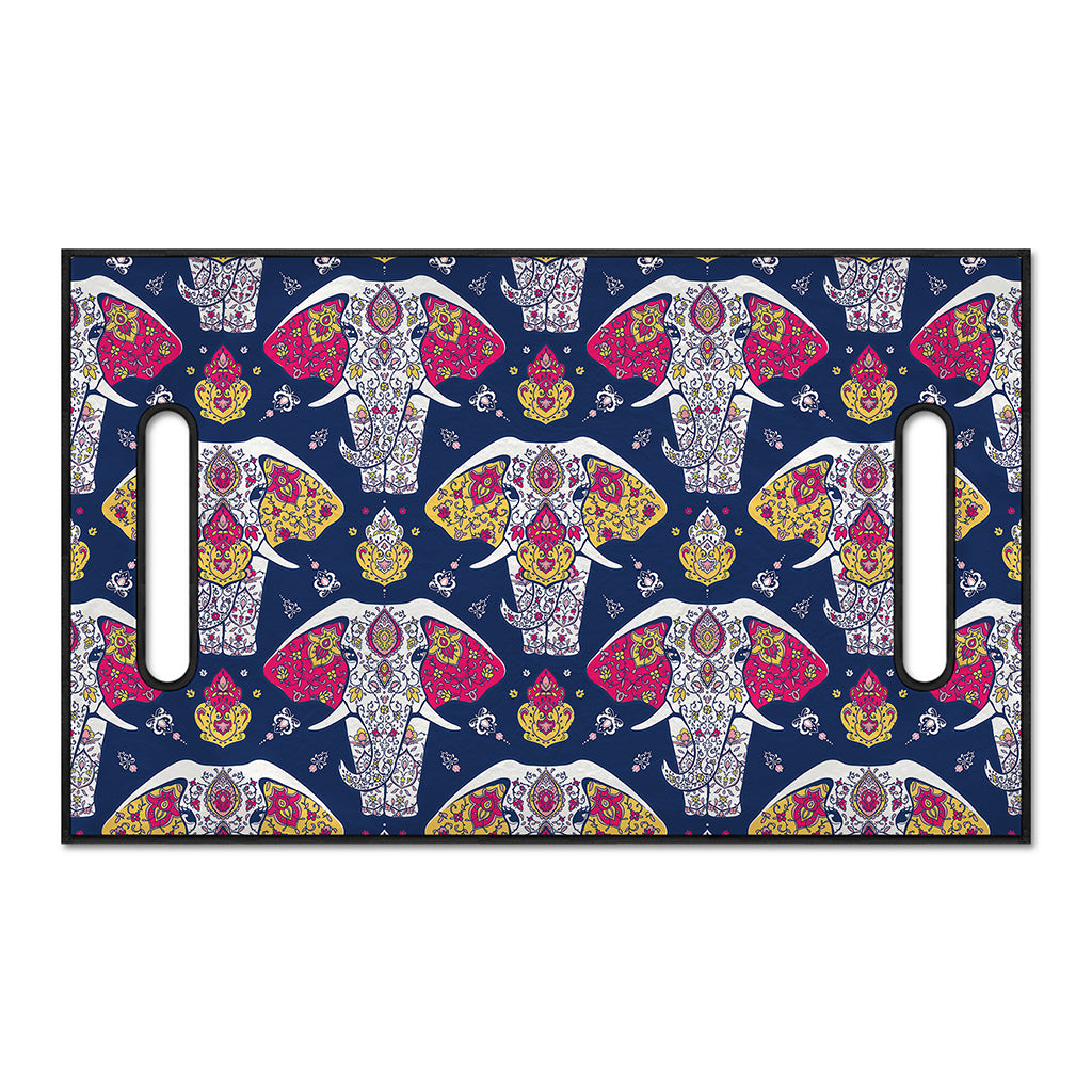 Indian Floral Elephant Pattern Print Golf Cart Seat Cover