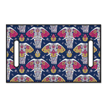 Indian Floral Elephant Pattern Print Golf Cart Seat Cover