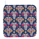 Indian Floral Elephant Pattern Print Hand Towel