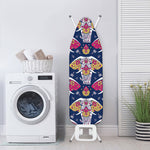Indian Floral Elephant Pattern Print Ironing Board Cover