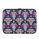 Indian Floral Elephant Pattern Print Laptop Sleeve