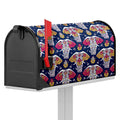 Indian Floral Elephant Pattern Print Mailbox Cover